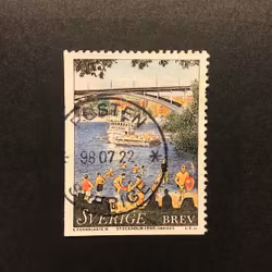 STOCKHOLM Praktstämplat POSTEN SVERIGE