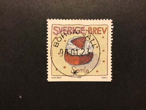 HÄLSNINGSFRIMÄRKEN VII facit nr 2087 lyxstämplat BORGAFJÄLL
