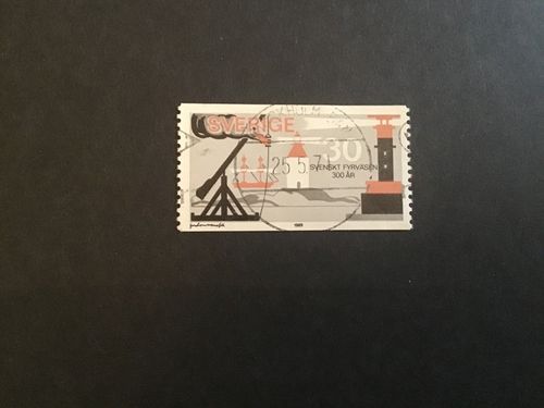 SVENSKT FYRVÄSEN facit nr 679 lyxstämplat STOCKHOLM BAN