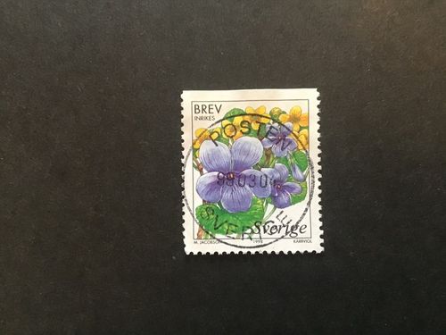 VÅTMARKSBLOMMOR 1998 lyxstämplat POSTEN SVERIGE