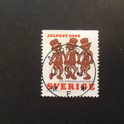 INRIKES JULPOST 2000 facit nr 2221 lyxstämplat ÅMOTFORS