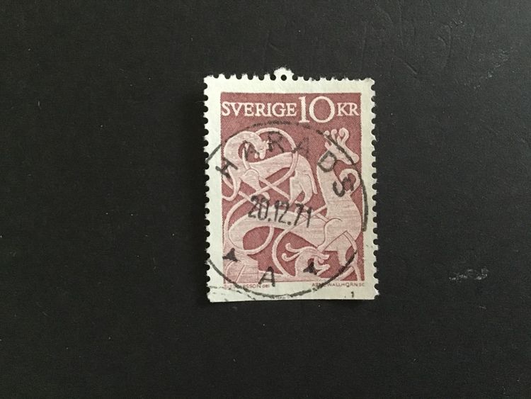BILDSTEN 1961 facit nr 528 B2 lyxstämplat HARADS
