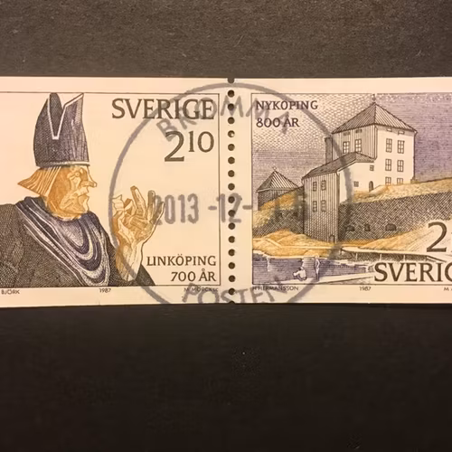 STADSJUBILEER 1987 facit nr 1459 SX2 lyxstämplat par BROMMA