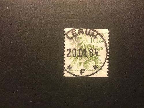 FRUKTER 1983 facit nr 1242 lyxstämplat LERUM