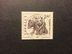 VILDA DJUR 2 1993 facit nr 1773 A lyxstämplat KIRUNA