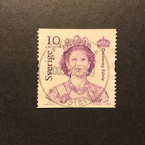 DROTTNING SILVIA facit nr 2383 lyxstämplat KIRUNA