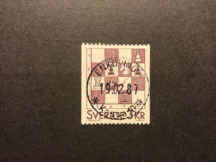 SPEL 1985 facit nr 1376 lyxstämplat ENKÖPING 1