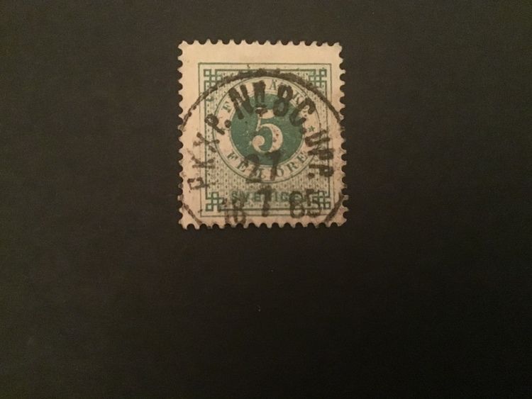 FACIT NR 30 LYXSTÄMPLAT PKXP NO 8 UPP