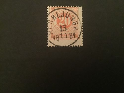 FACIT NR 33 LYXSTÄMPLAT HERRLJUNGA