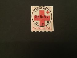 RÖDA KORSET 1983 facit nr 1268 lyxstämplat LERUM 1