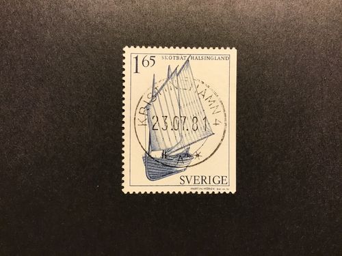 ALLMOGEBÅTAR facit nr 1172 lyxstämplat KRISTINEHAMN 4