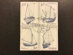 ALLMOGEBÅTAR 1981 facit nr 1170 +1172 SX lyxstämplat block DIÖ