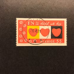 FN 25 ÅR 1970 facit nr 709 A1 lyxstämplat GISLAVED
