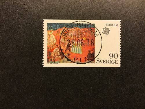 EUROPA IV facit nr 916 Lyxstämplat STOCKHOLM PFA