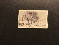 NATURMOTIV 1973 facit nr 818 lyxstämplat BJURSÅS