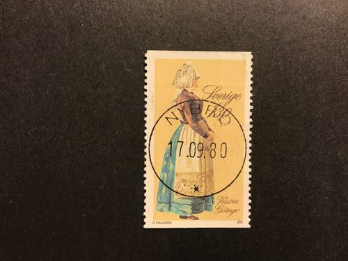 FOLKDRÄKTER 1979 facit nr 1108 lyxstämplat NYBRO