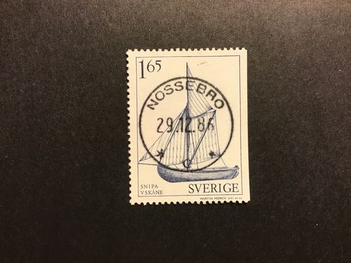 ALLMOGEBÅTAR 1981 facit nr 1174 lyxstämplat NOSSEBRO