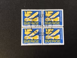 RABATTMÄRKE I facit nr 1074 BB i lyxstämplat block STOCKHOLM