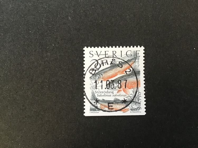 LEVANDE NATUR 1985 facit nr 1340 lyxstämplat BORÅS 2