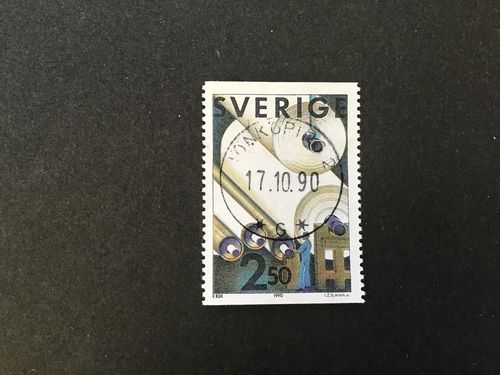 MASSA OCH PAPPER 1990 facit nr 1639 lyxstämplat JÖNKÖPING 2