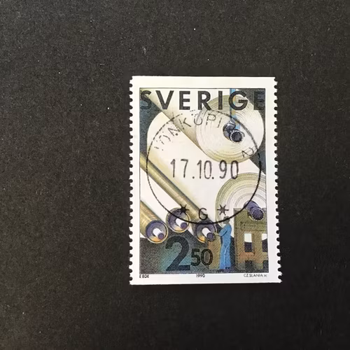 MASSA OCH PAPPER 1990 facit nr 1639 lyxstämplat JÖNKÖPING 2