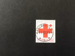 RÖDA KORSET 1983 facit  nr 1268 yxstämplad KARLSKRONA 1