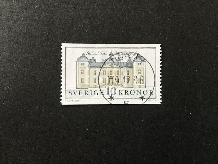 STRÖMSHOLM 1991 facit nr 1701 lyxstämplat TIBRO