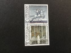 JOHN BAUER 1982 facit nr 1197 SX lyxstämplat par SKÖVDE 5