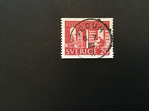 KUNGLIGA BIBLIOTEKET facit nr 526 A praktstämplat VEDUM