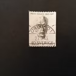 PRINS EUGEN 1965 facit nr 566 A praktstämplat ÖREBRO 1