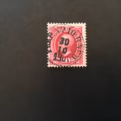 FACIT NR 54 LYXSTÄMPLAT PKXP NO 10 B