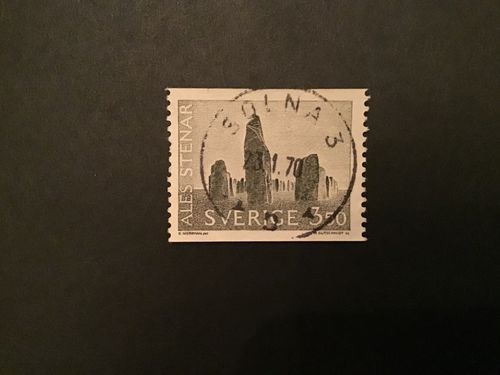 ALE STENAR 1966 facit nr 579 lyxstämplat SOLNA 3