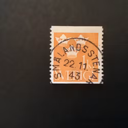 FACIT NR 294 PRAKTSTÄMPLAT SMÅLANDSSTENAR