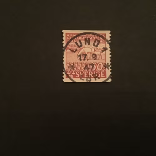 Lantbruksmötena facit nr 369 lyxstämplat LUND1