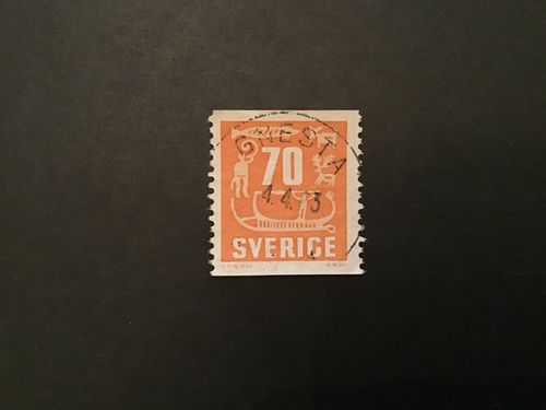 HÄLLRISTNINGAR facit nr 462 praktstämplat GNESTA