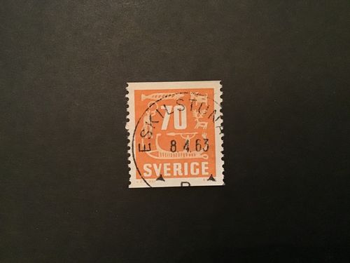 HÄLLRISTNINGAR facit nr 462 praktstämplat ESKILSTUNA