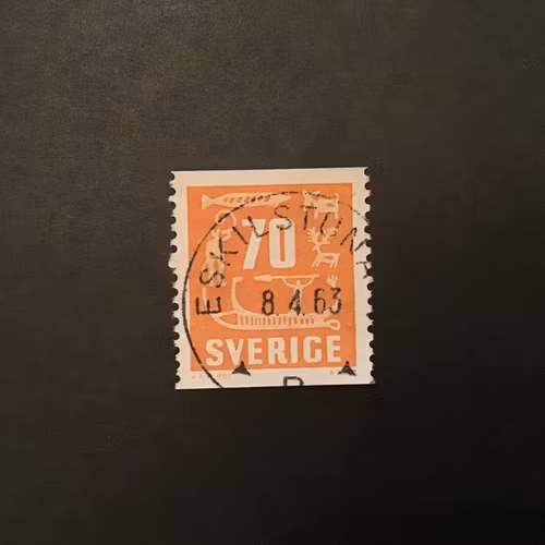 HÄLLRISTNINGAR facit nr 462 praktstämplat ESKILSTUNA