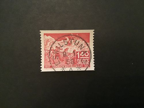 SJÖRÄDDNINGSSÄLLSKAPET facit nr 487 lyxstämplat ESKILSTUNA 3