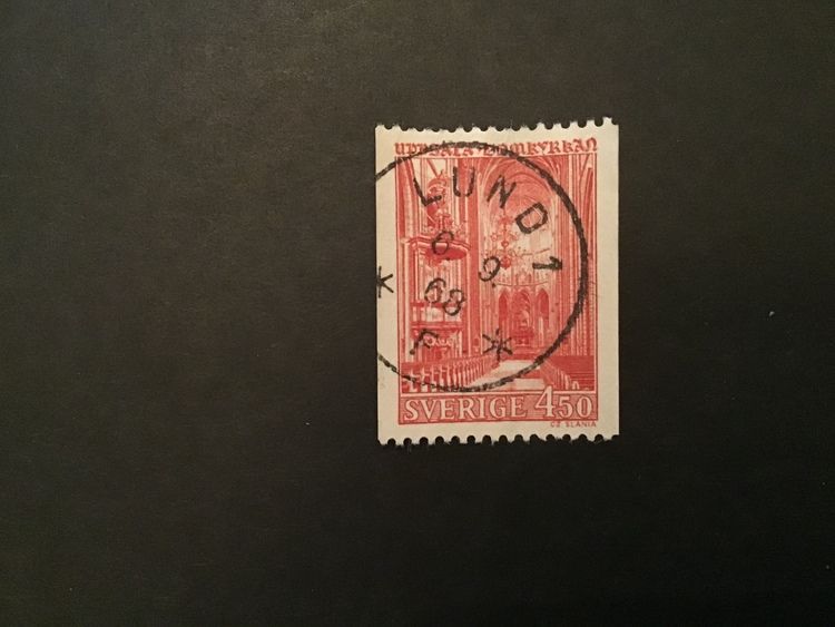UPPSALA DOMKYRKA 1967 facit nr 600 praktstämplat LUND 1