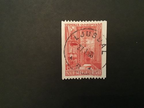 UPPSALA DOMKYRKA 1967 facit nr 600 praktstämplat LJUSDAL