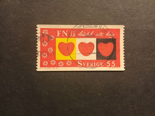 FN 25 ÅR 1970 facit nr 709 A1 lyxstämplat STOCKHOLM BAN