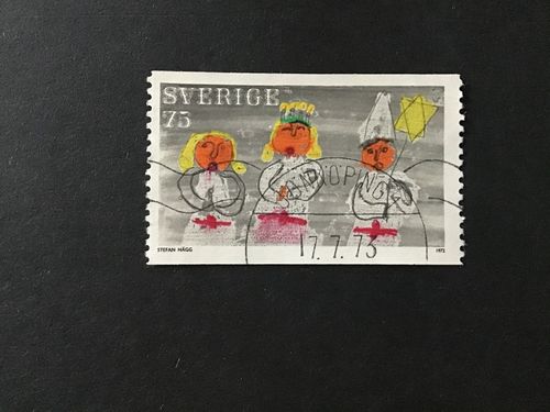 JULFRIMÄRKEN 1972 facit nr 795 praktstämplat JÖNKÖPING 1