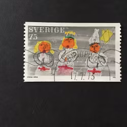 JULFRIMÄRKEN 1972 facit nr 795 praktstämplat JÖNKÖPING 1