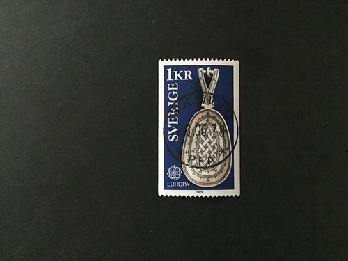 EUROPA V KONSTHANTVERK facit nr 960 lyxstämplat STOCKHOLM