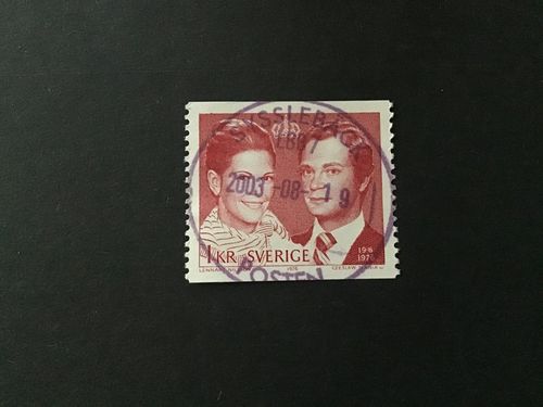 KUNGABRÖLLOP 1976 facit nr 969 A lyxstämplat SYSSLEBÄCK