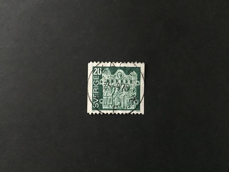 PILGRIMSMÄRKE facit nr 972 lyxstämplat KÅGE