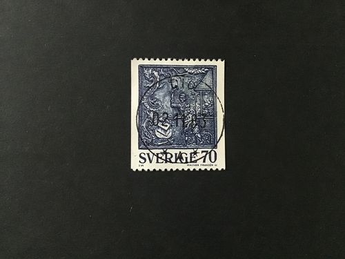 SÄTTUGNSHÄLL 1977 facit nr 1009 lyxstämplat DIÖ