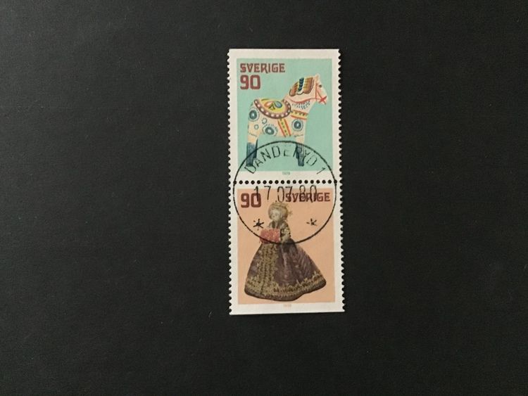 GAMLA LEKSAKER facit nr 1064 SX lyxstämplat par DANDERYD 1