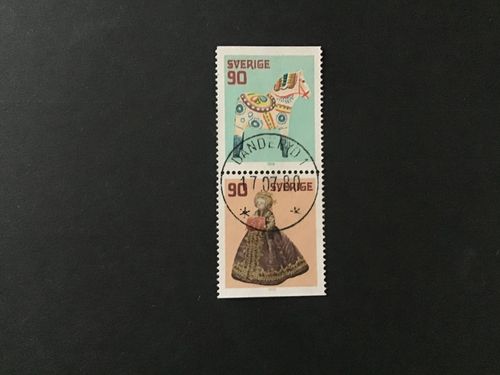 GAMLA LEKSAKER facit nr 1064 SX lyxstämplat par DANDERYD 1