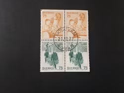 JULFÖRBEREDELSER facit nr 1023 SX lyxstämplat block STOCKHOLM